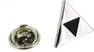Broche Triforce Zelda à rabat finition acier