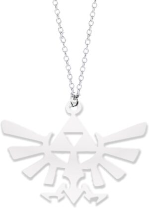 Collier Zelda Triforce, pendentif Hyrule en métal