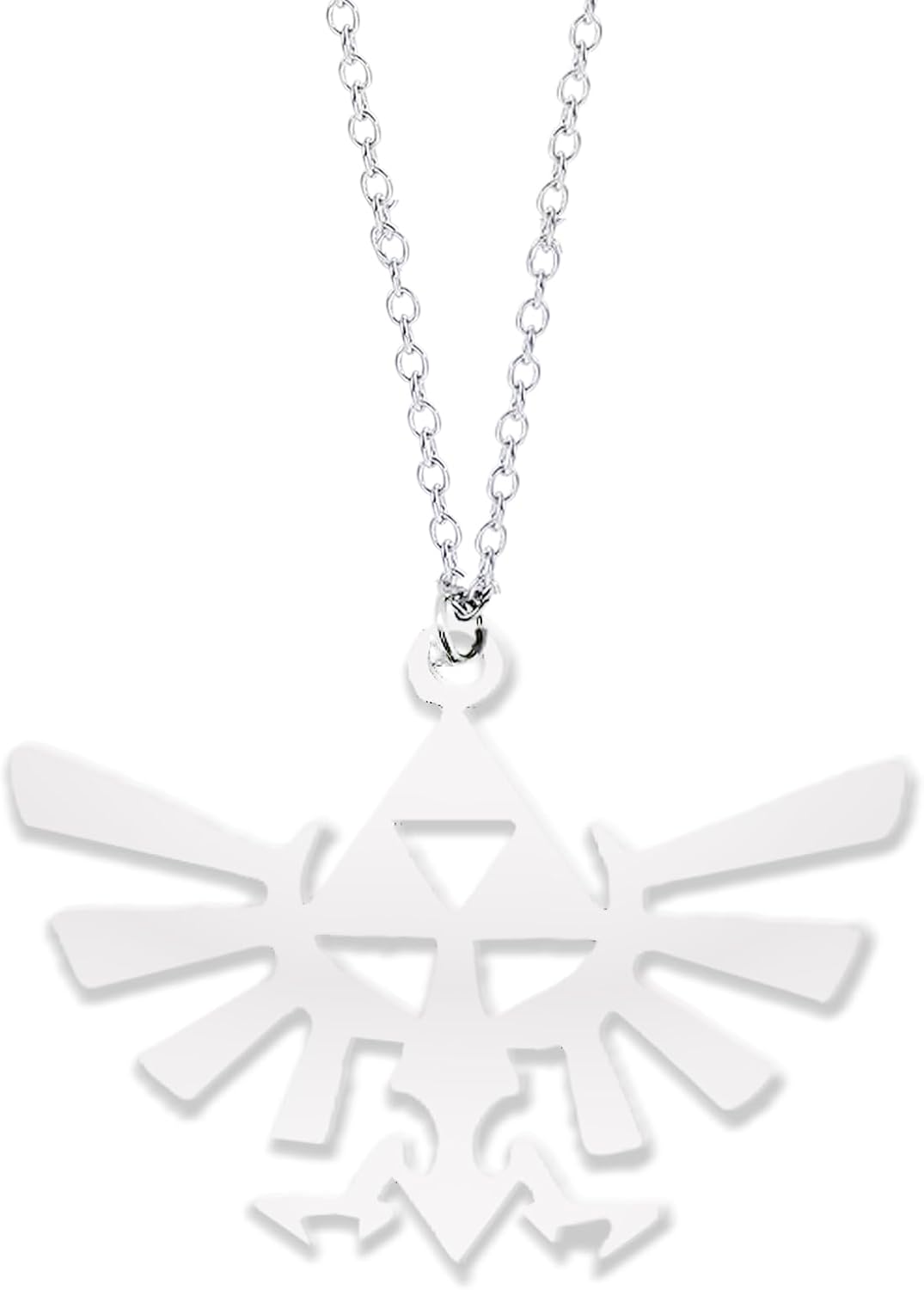 Collier Zelda Triforce, pendentif Hyrule en métal