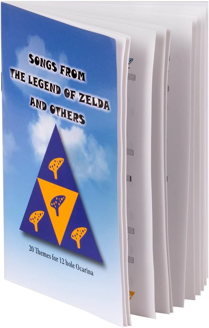 Ocarina Zelda bleu en do alto à 12 trous avec livret et support – Image 7
