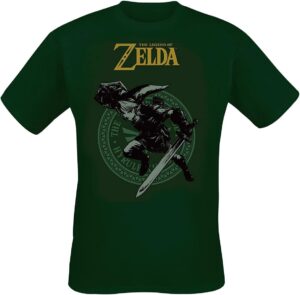 T-shirt homme vert regular The Legend Of Zelda Link