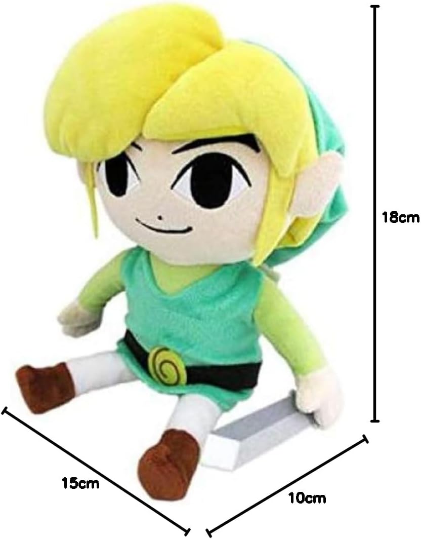 Peluche Link Zelda multicolore 18 cm Sanei 75ZEL023 – Image 2