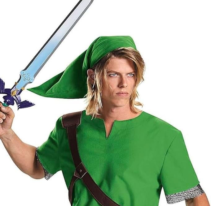 Costume adulte Link Legend of Zelda avec tunique et chapeau – Image 4