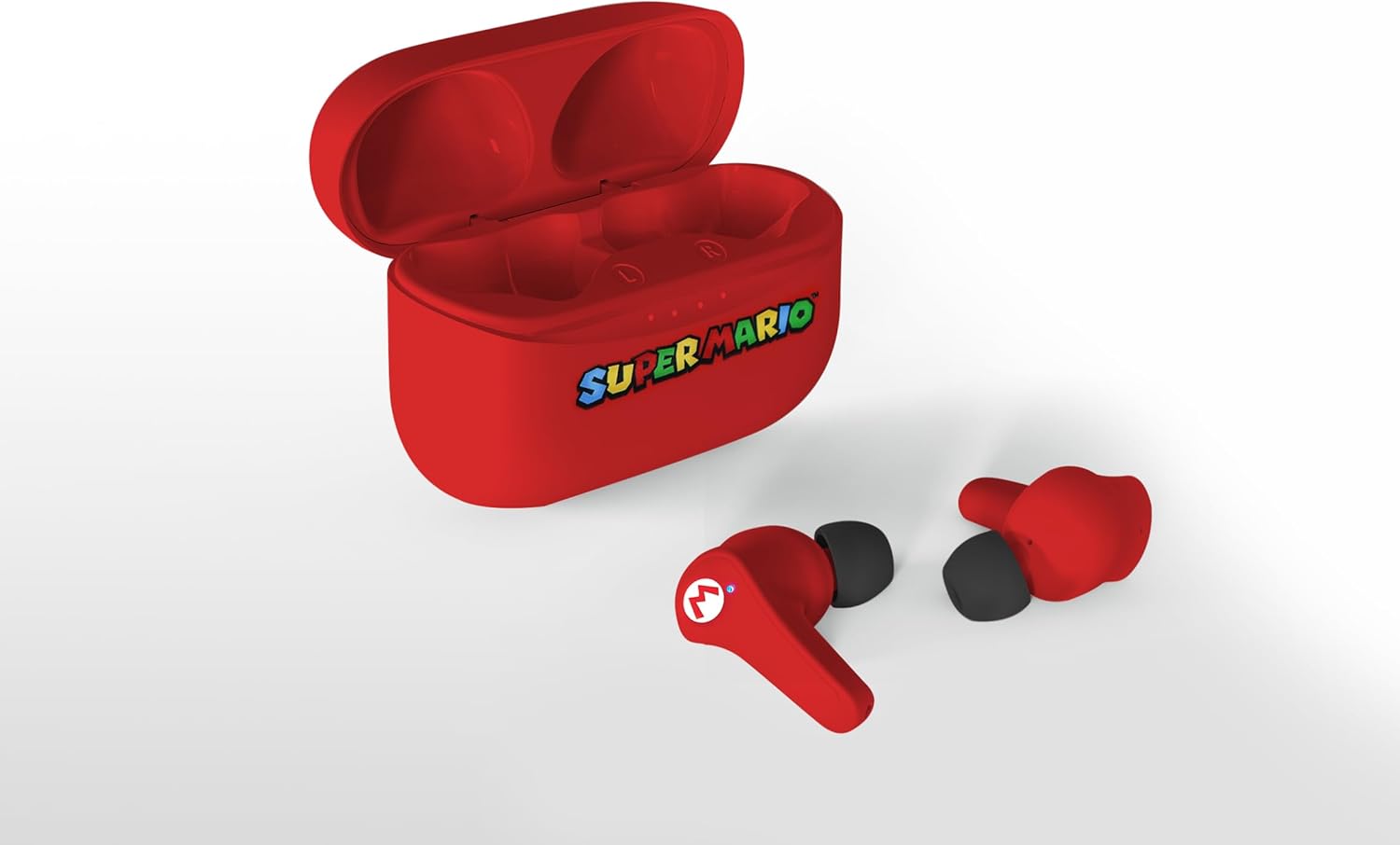Écouteurs Bluetooth V5.0 Super Mario pour enfant avec boîtier rouge – Image 3