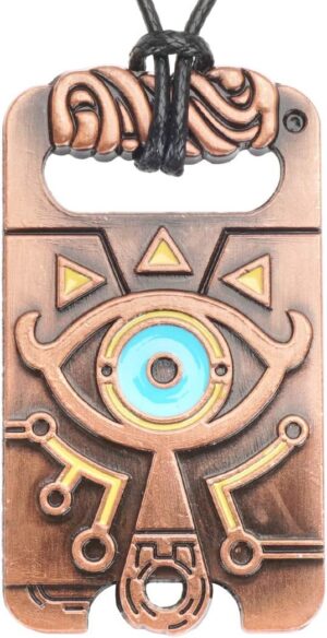 Collier The Legend of Zelda avec pierre à potins Sheikah de Link