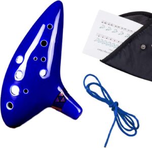 Ocarina Alto C 12 trous en céramique Triforce Link - La Légende de Zelda