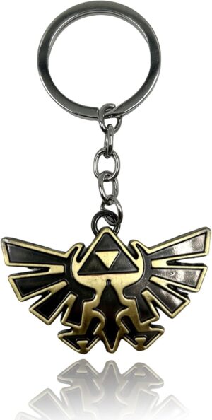 Porte-clés Zelda triangle en alliage de zinc