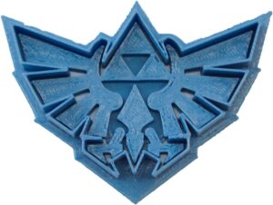 Emporte-pièce Zelda bleu 8 x 7 x 1,5 cm