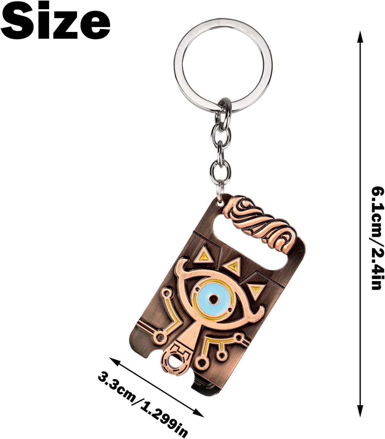 Porte-clés Zelda en métal avec pendentifs – Image 2