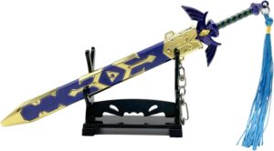 Porte-clés Zelda avec figurine 20,5 cm en métal