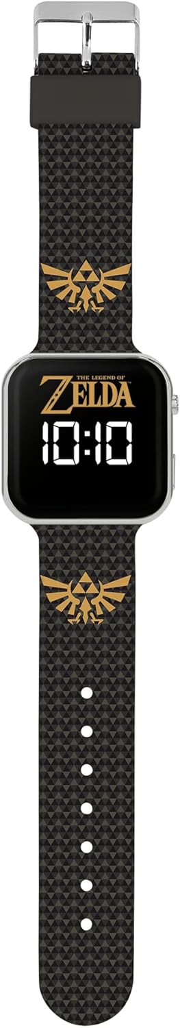 Montre numérique LED Zelda 4013 pour enfant avec bracelet en silicone noir – Image 2