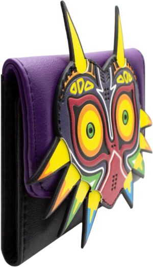 Porte-cartes Zelda violet au masque de Majora