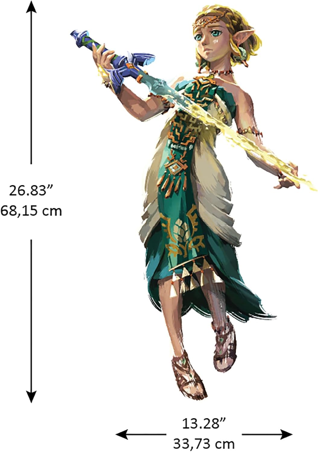 Stickers muraux géants Zelda et Link The Legend of Zelda RMK5447 – Image 7