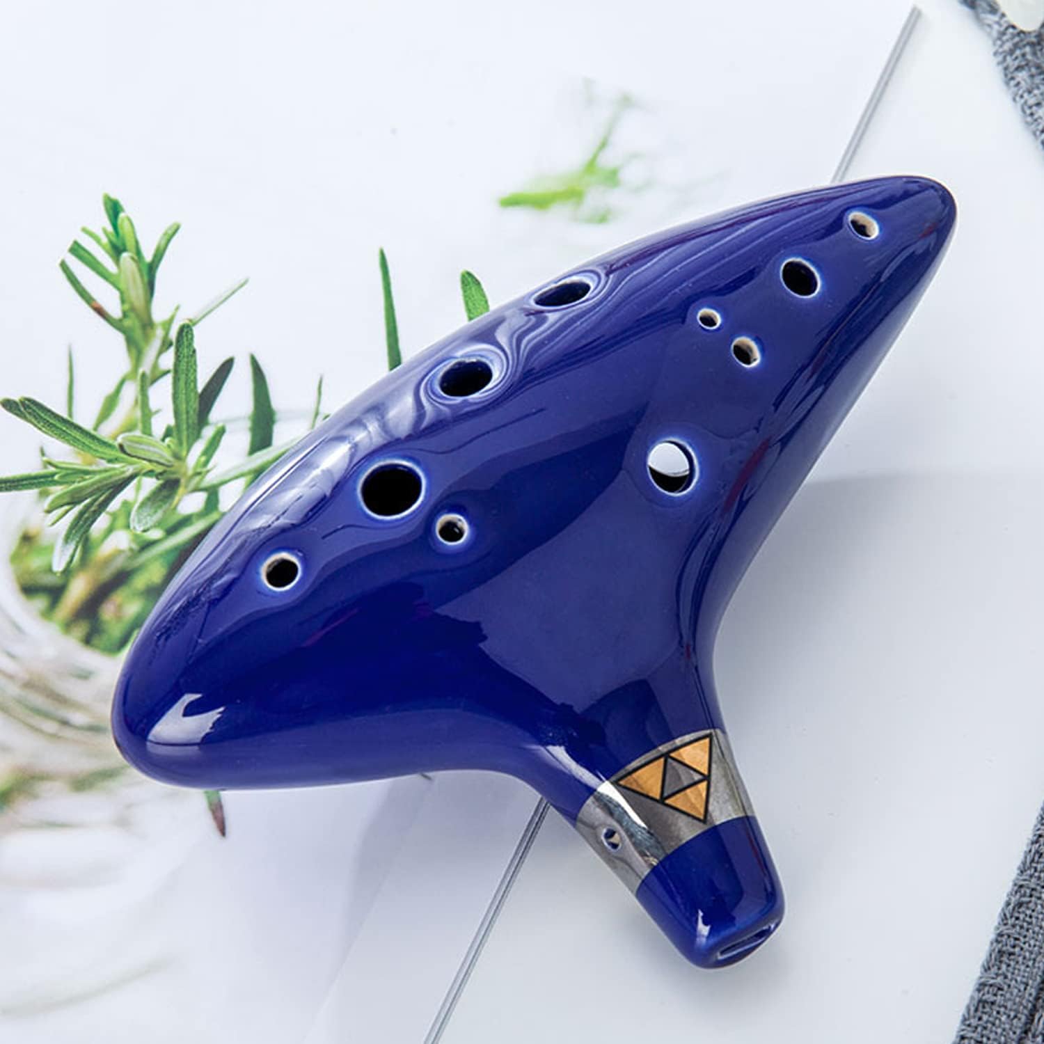 Ocarina Alto C 12 trous en céramique Triforce Link - La Légende de Zelda – Image 3