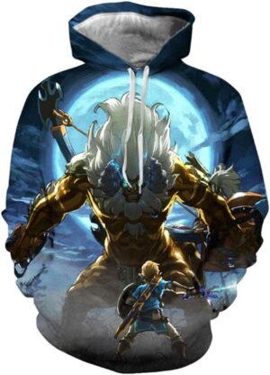 Sweat à capuche zippé Link Breath of the Wild pour homme - Zelda Cosplay
