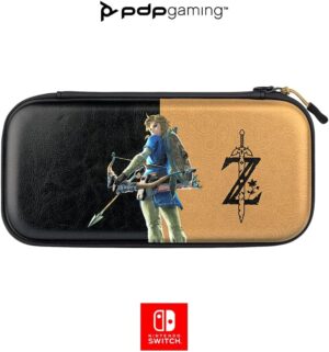 Étui Zelda Breath Of The Wild semi-hardshell pour Switch avec rangement 14 jeux