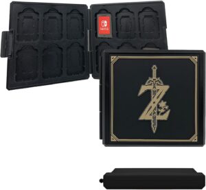 Étui porte-cartes Zelda pour Nintendo Switch, 12 emplacements Black Zelda
