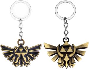 Lot de 2 porte-clés Zelda avec pendentif cadeau