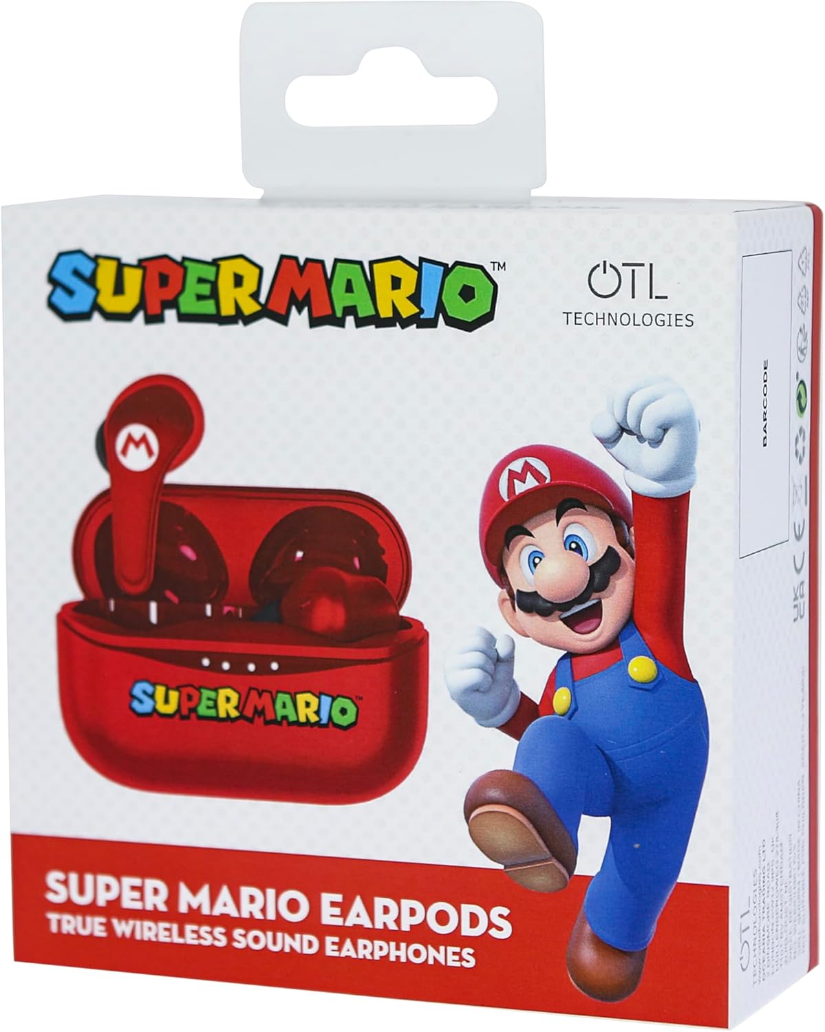 Écouteurs Bluetooth V5.0 Super Mario pour enfant avec boîtier rouge – Image 7