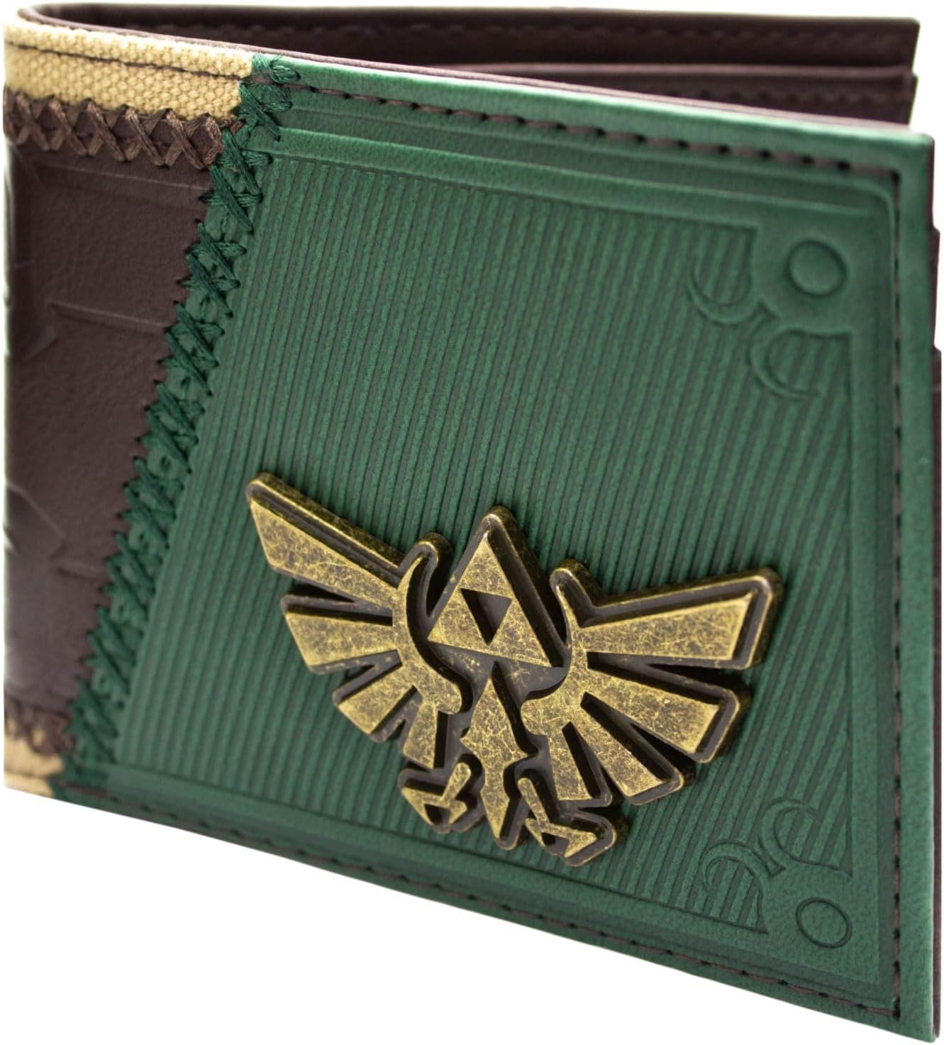 Portefeuille bi-fold Link Hyrule marron avec porte-cartes – Image 2