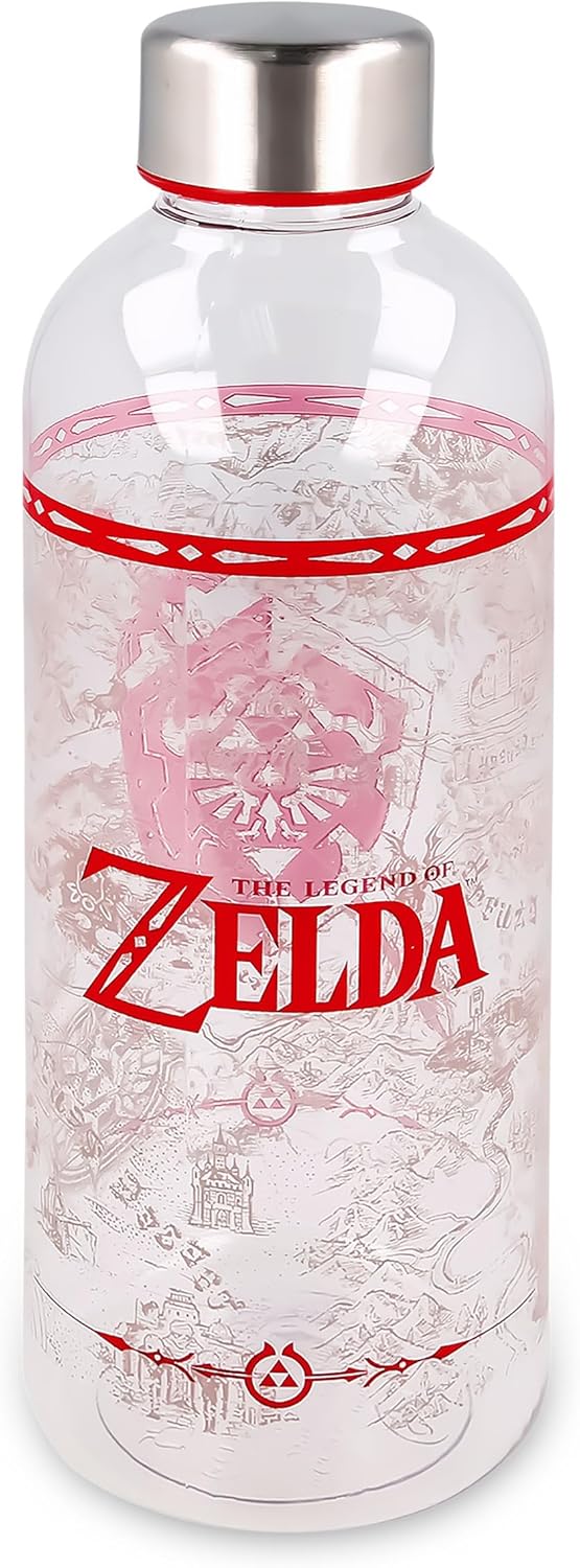 Bouteille d'eau The Legend of Zelda Shield 850 ml transparente et rouge – Image 5