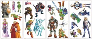 Stickers muraux repositionnables Zelda Ocarina of Time 3D