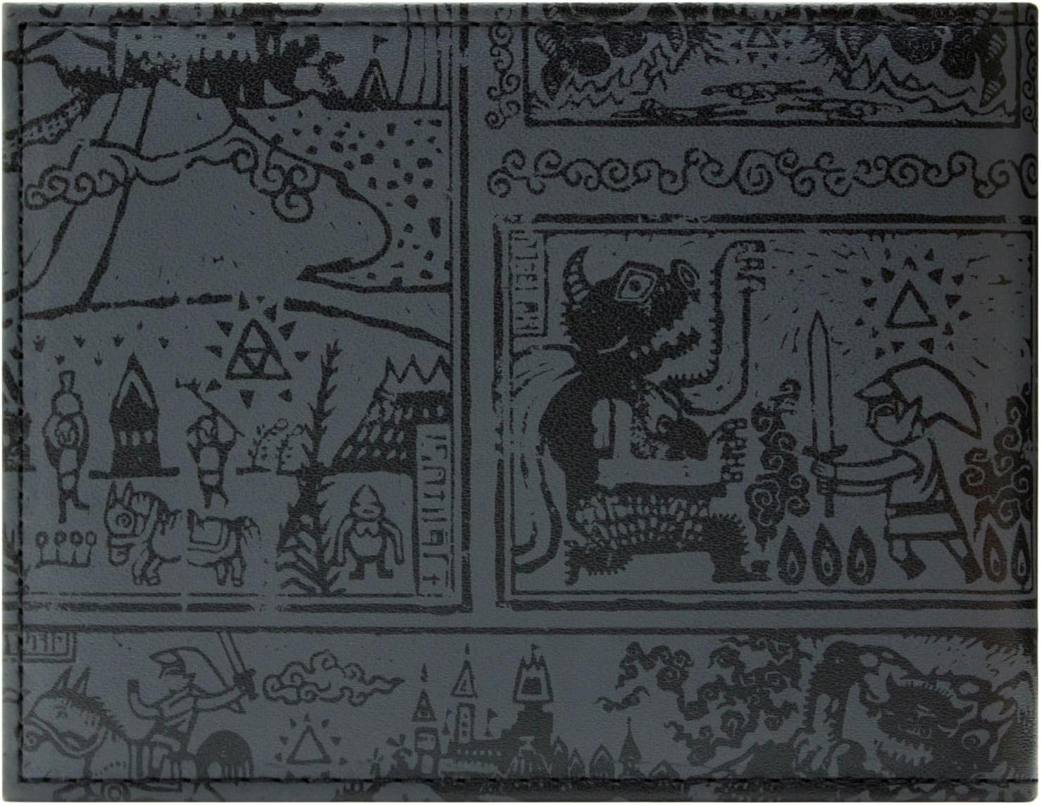 Portefeuille bi-volet noir Link tablette ancienne et hiéroglyphes Hyrule Zelda The Wind Waker – Image 4