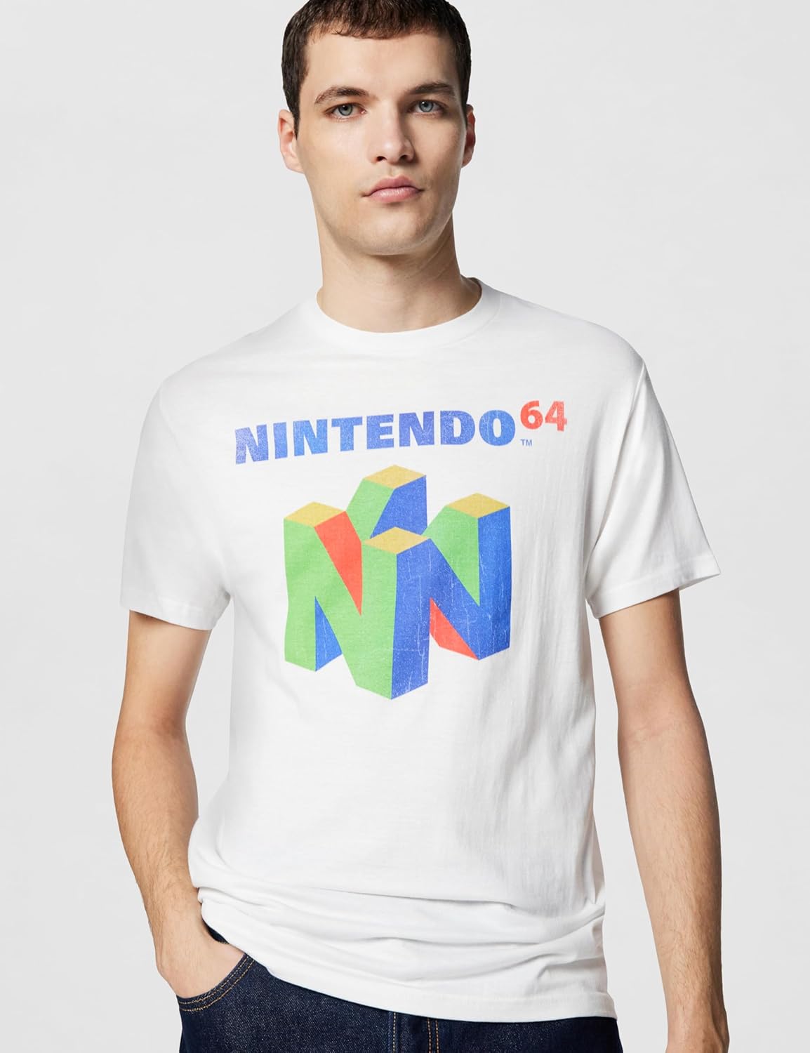 T-shirt homme Nintendo N64 Logo ras du cou – Image 5