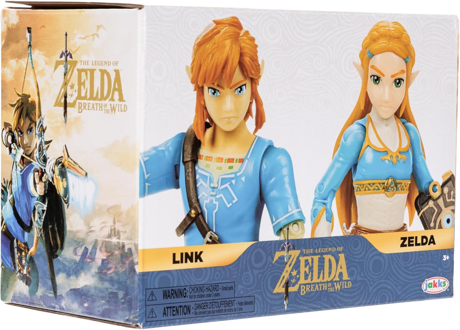 Pack Zelda Breath of the Wild : 2 figurines Link et Zelda 11 cm avec 20 points d'articulation – Image 6