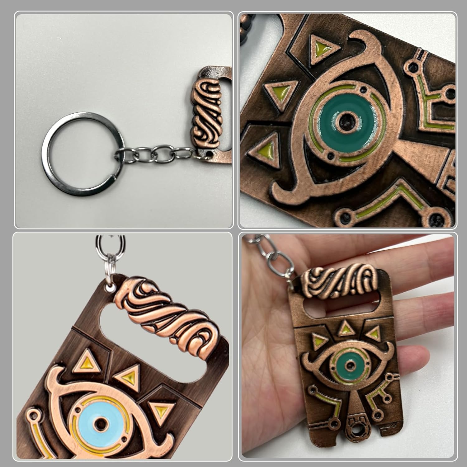 Porte-clés Zelda en métal avec pendentifs – Image 4