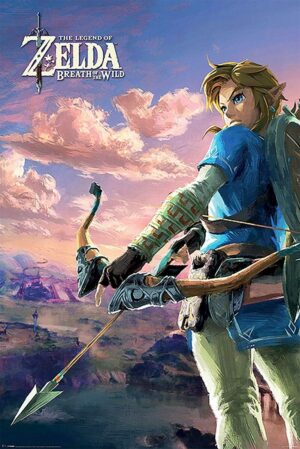 Poster Zelda multicolore sur papier glacé 150g