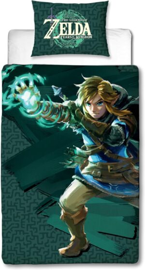 Parure de lit enfant The Legend of Zelda réversible 140x200 et taie 63x63