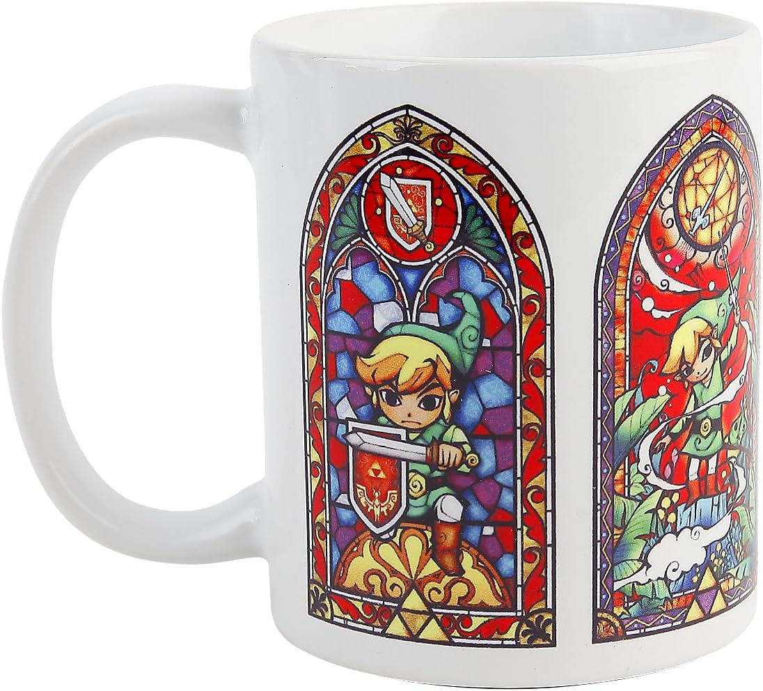 Mug Link vitraux The Legend of Zelda en céramique 315 ml – Image 3