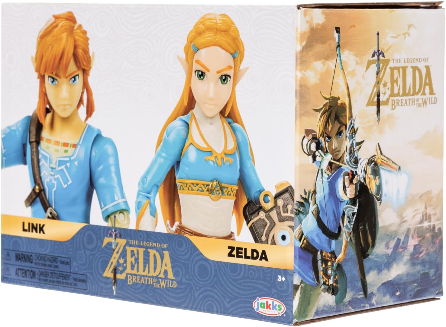 Pack Zelda Breath of the Wild : 2 figurines Link et Zelda 11 cm avec 20 points d'articulation – Image 8
