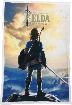 Couverture sherpa Zelda Link 100x150