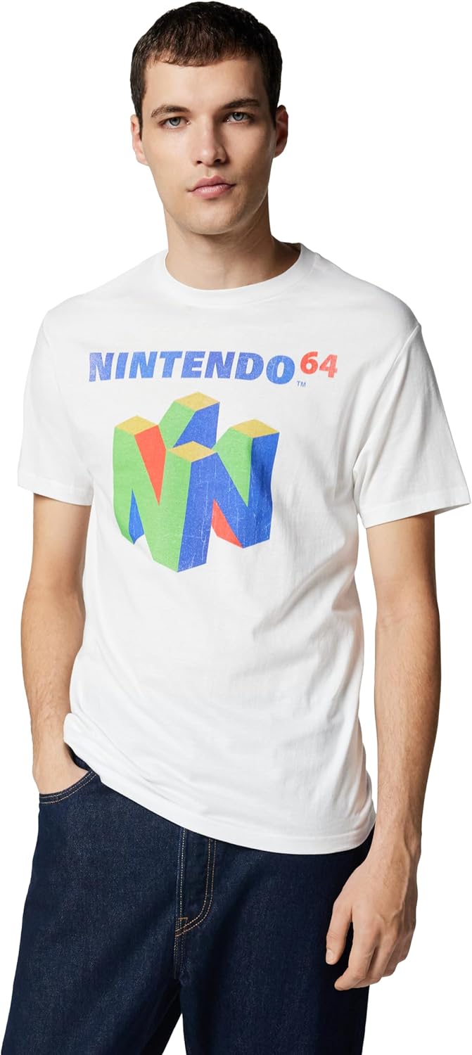 T-shirt homme Nintendo N64 Logo ras du cou