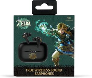 Écouteurs TWS noirs Bluetooth 5.2 The Legend of Zelda: Tears of the Kingdom