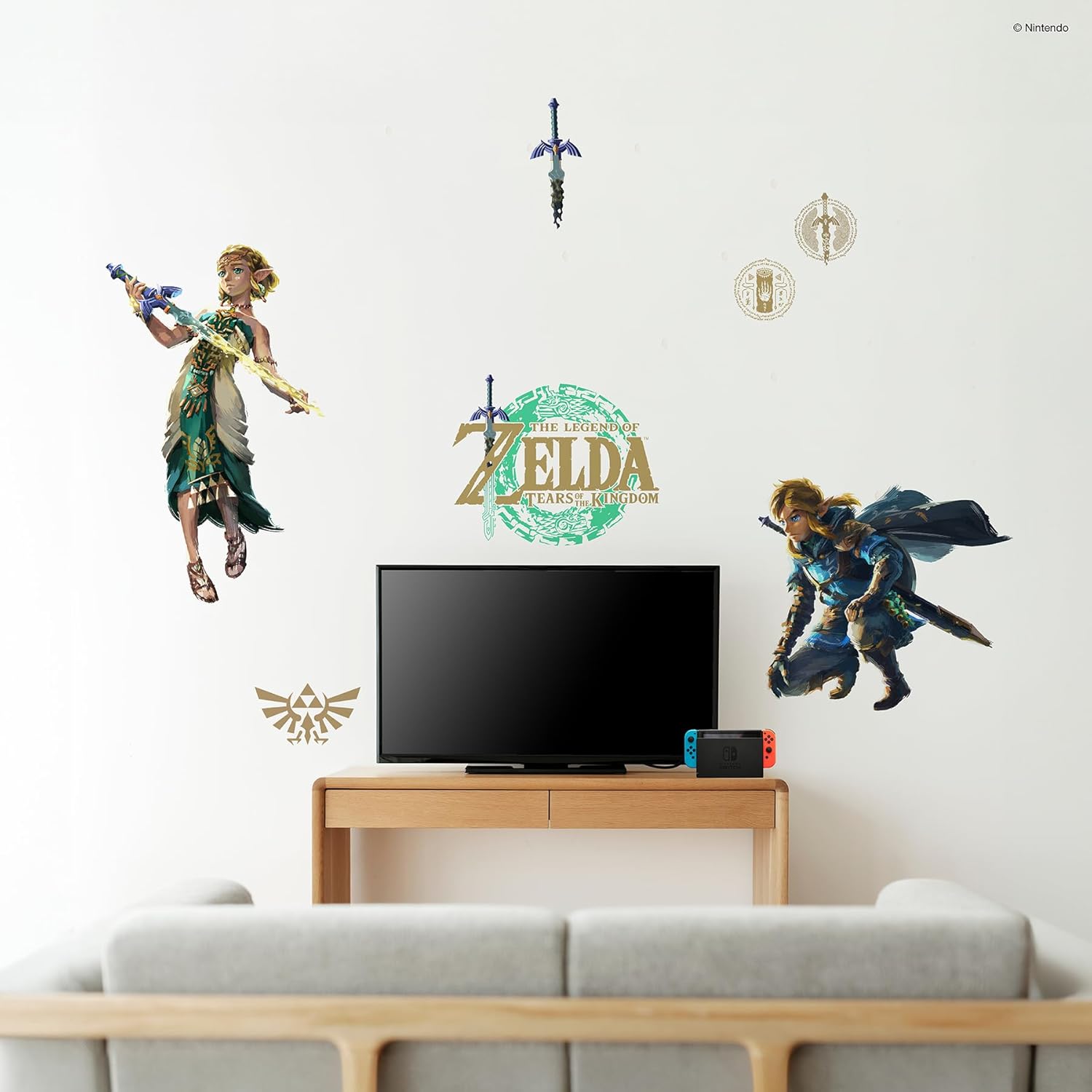 Stickers muraux géants Zelda et Link The Legend of Zelda RMK5447 – Image 2