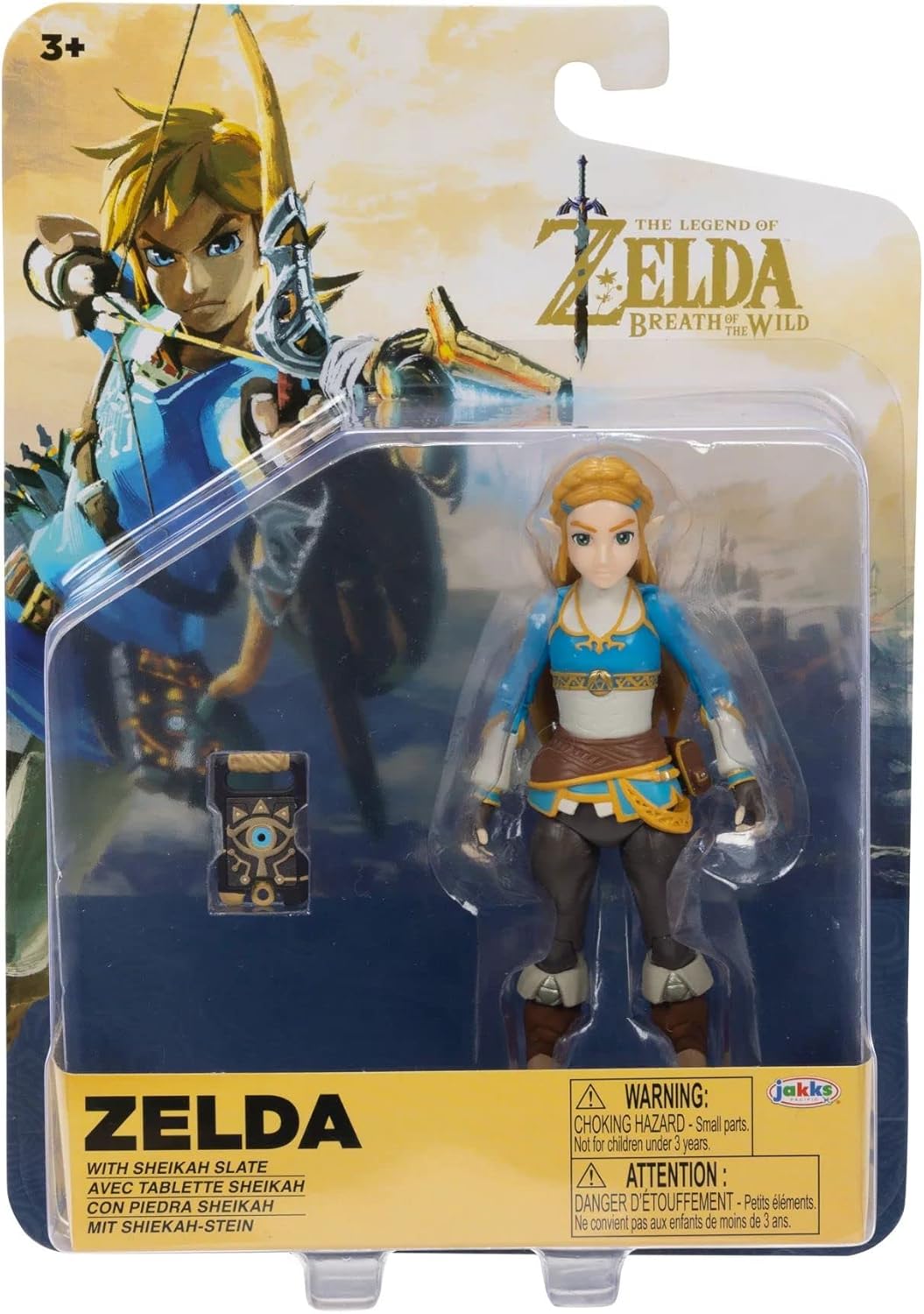 Figurine Zelda The Legend of Zelda: Breath of the Wild avec ardoise Sheikah 12,7 cm
