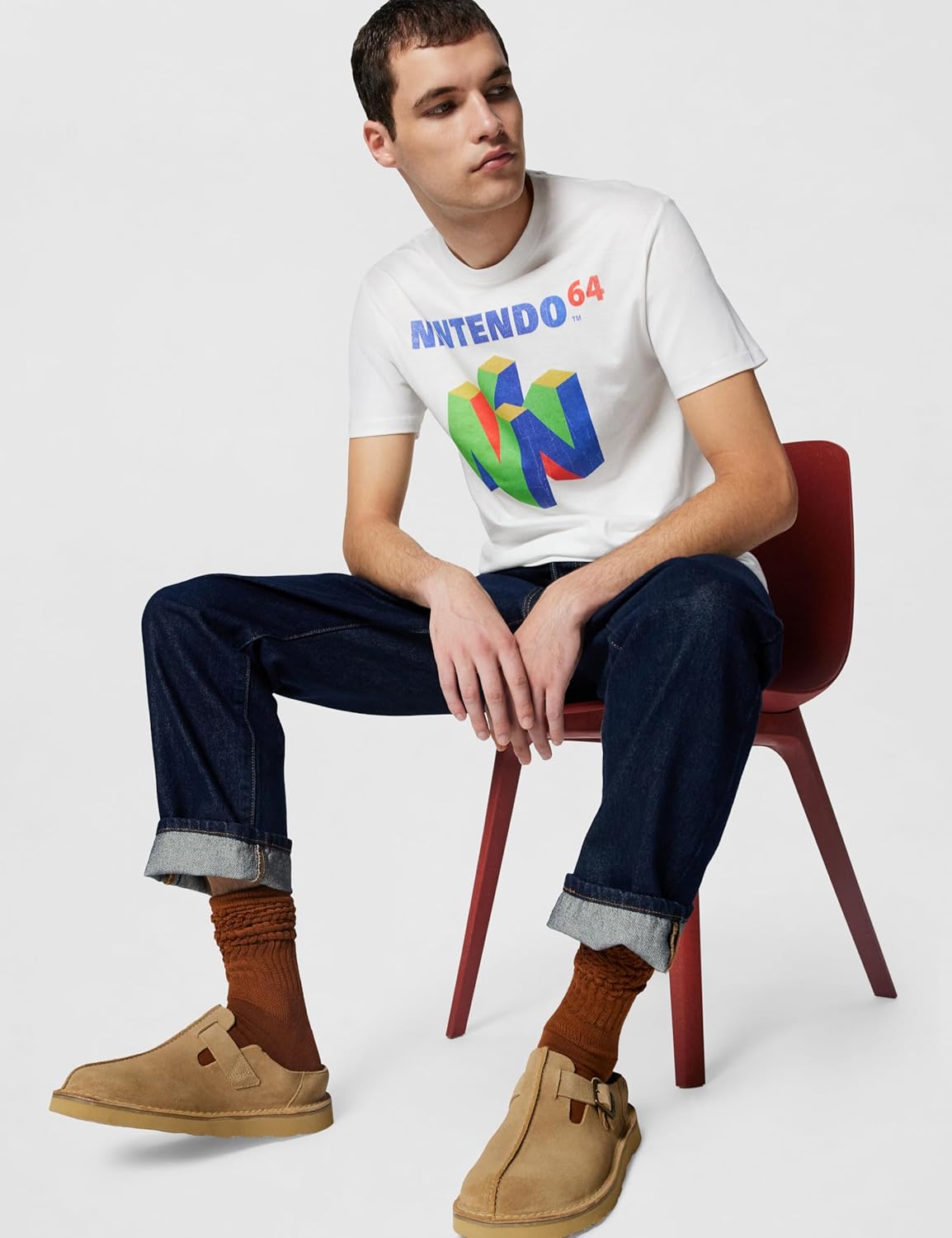 T-shirt homme Nintendo N64 Logo ras du cou – Image 2