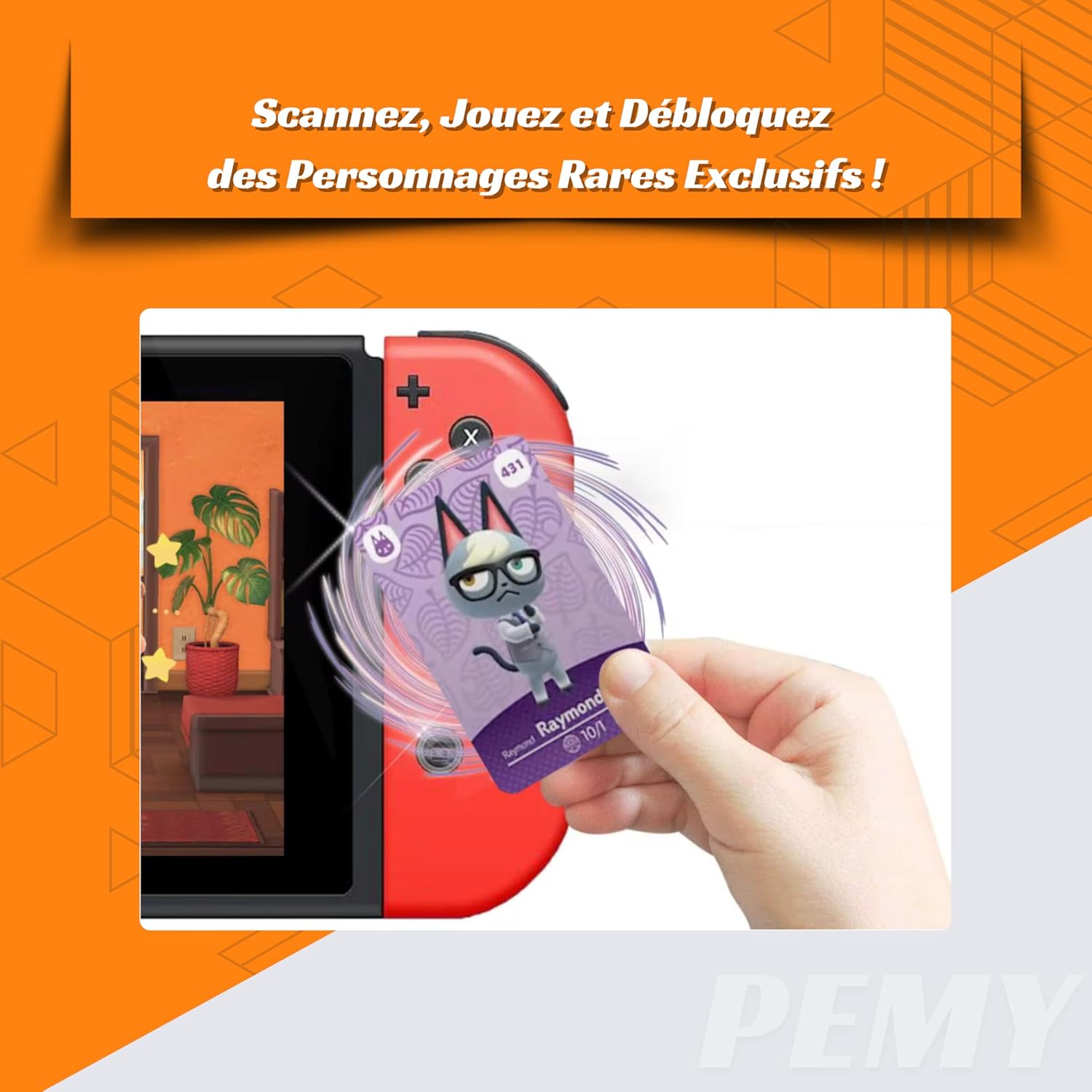 Lot de 50 cartes NFC Animal Crossing: New Horizons Sanrio avec boîte de rangement – Image 4