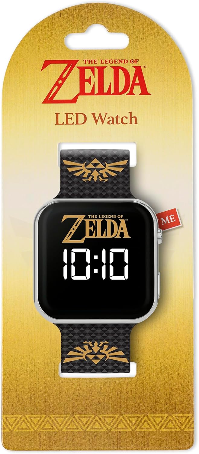 Montre numérique LED Zelda 4013 pour enfant avec bracelet en silicone noir – Image 3