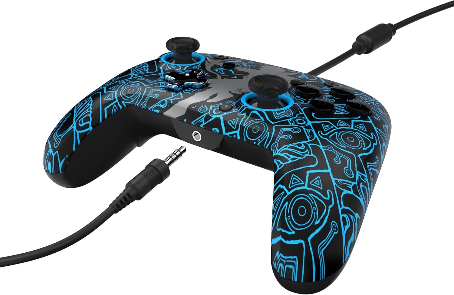 Manette filaire Nintendo The Legend of Zelda Link Glow Black and Blue – Image 3