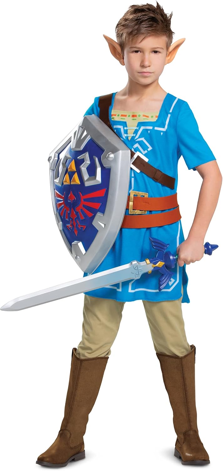 Costume Link enfant bleu The Legend of Zelda taille M – Image 3