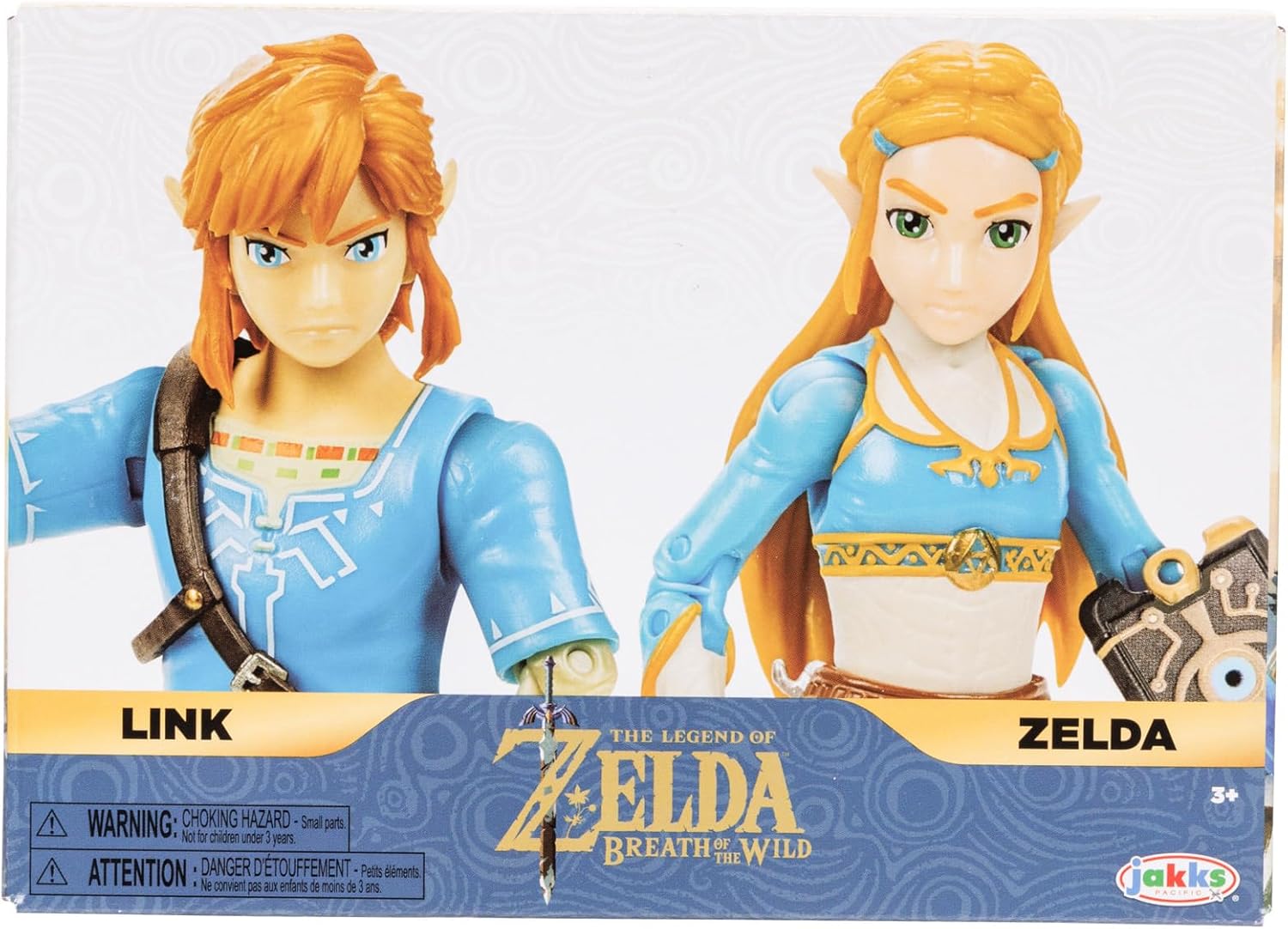 Pack Zelda Breath of the Wild : 2 figurines Link et Zelda 11 cm avec 20 points d'articulation – Image 7