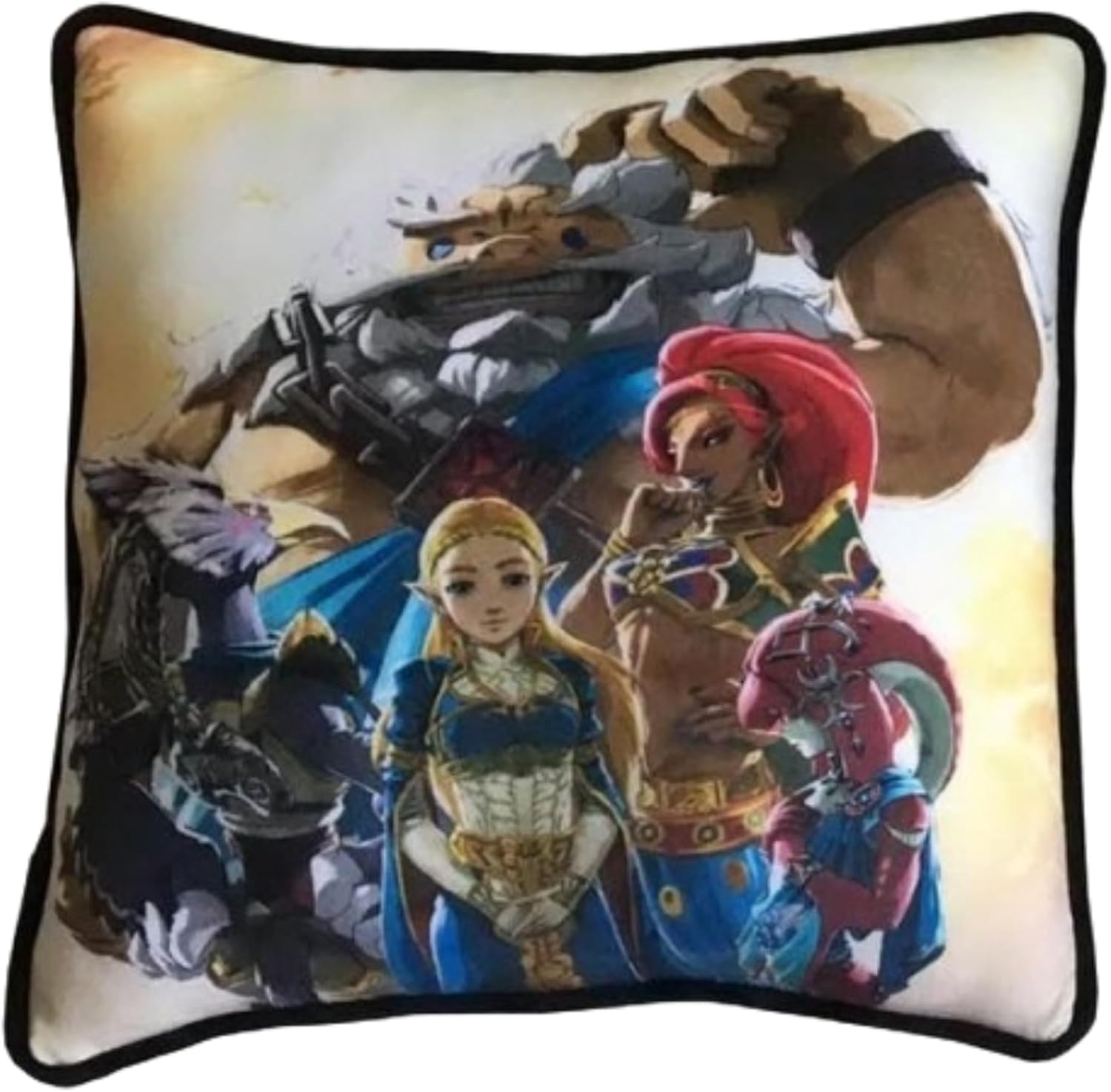 Coussin Zelda groupe princesse brodé 40 x 40 cm – Image 3