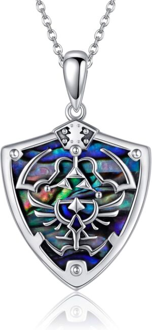 Collier Zelda Triforce avec pendentif en argent sterling 925