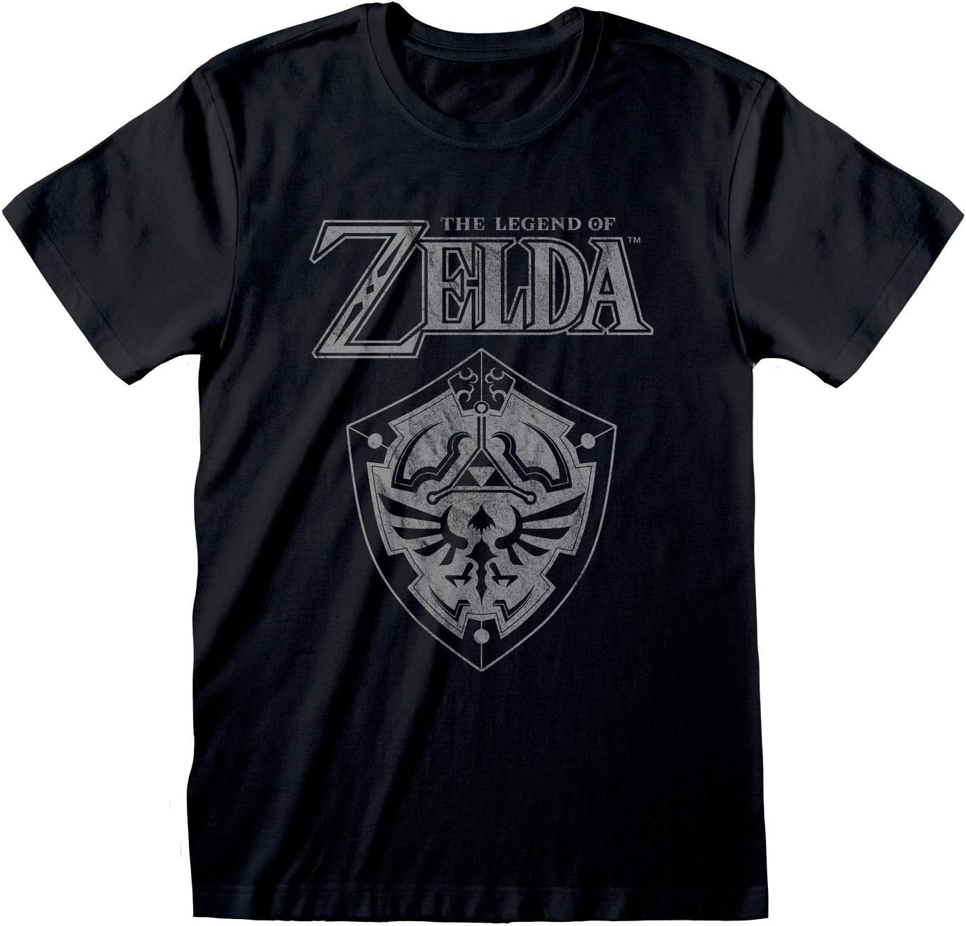 T-shirt noir Legend of Zelda Nintendo avec bouclier pour garçon – Image 4