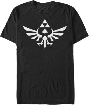 T-shirt homme noir Nintendo Zelda Triforce triomphante