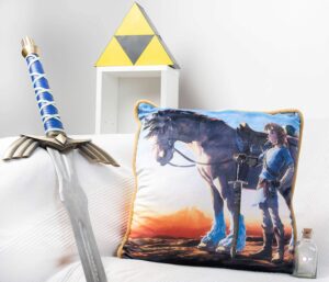 Coussin Zelda Link en fibres de polyester 40 x 40 cm